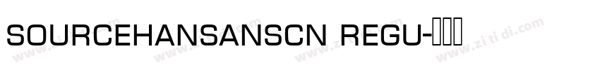 sourcehansanscn regu字体转换